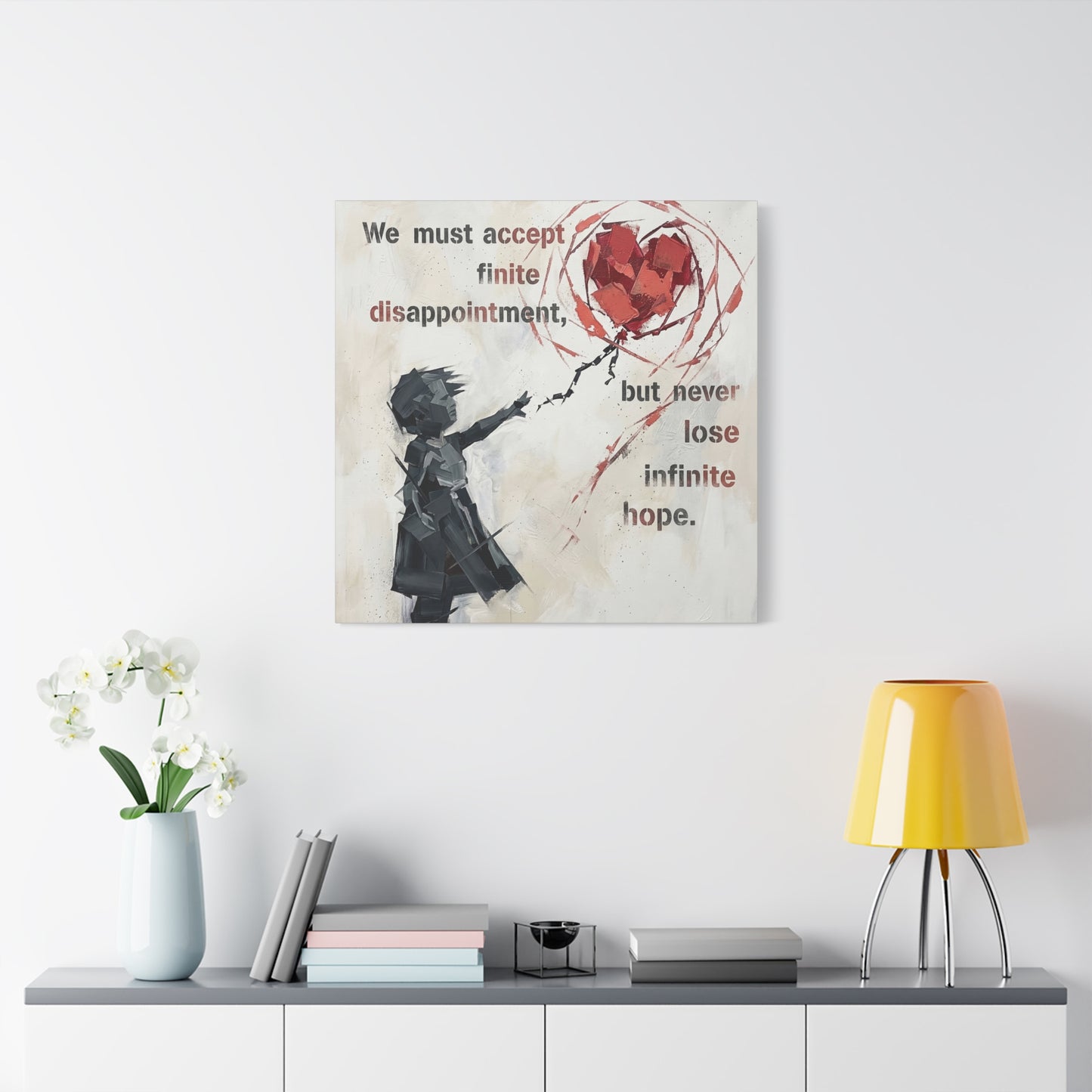 Hope Abstract Canvas Wall Art Print — Matte Stretched Canvas