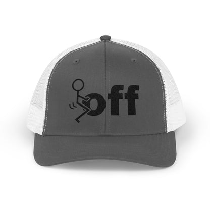 Trucker Hat — Stick Figure F*uck ‘Off’ Graphic Snapback