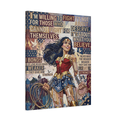 Woman Warrior Canvas Wall Art Print