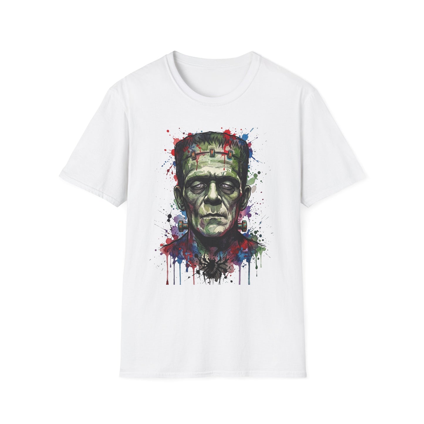 Frankenstein Watercolor Portrait T-Shirt