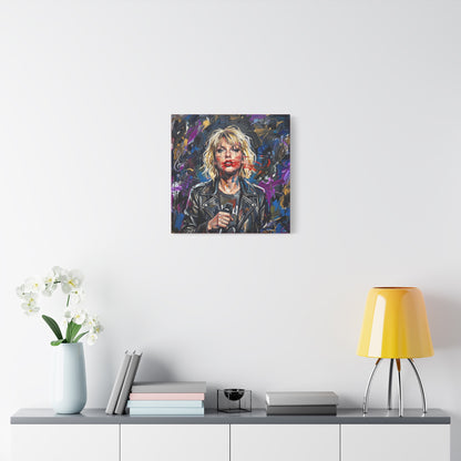 SMEARED THE LIPS Swift Portrait Canvas Art — Matte Stretched Canvas Print