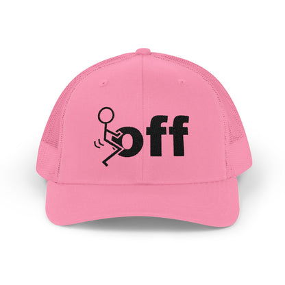 Trucker Hat — Stick Figure F*uck ‘Off’ Graphic Snapback