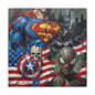 Superhero Abstract Canvas Wall Art Print