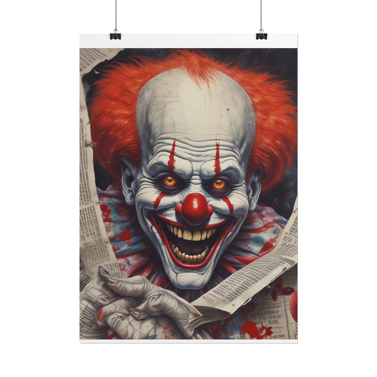 Pennywise Inspired Clown Rolled Posters