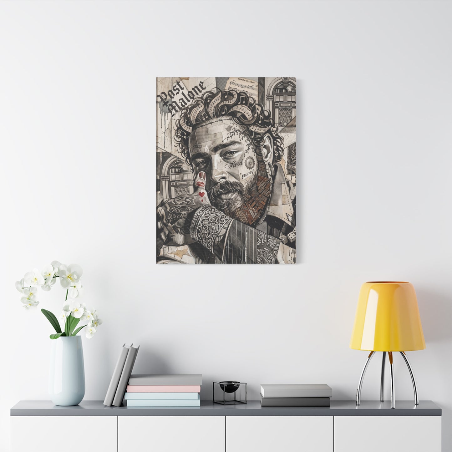 Post Portrait Matte Canvas Wall Art, Stretched 1.25"