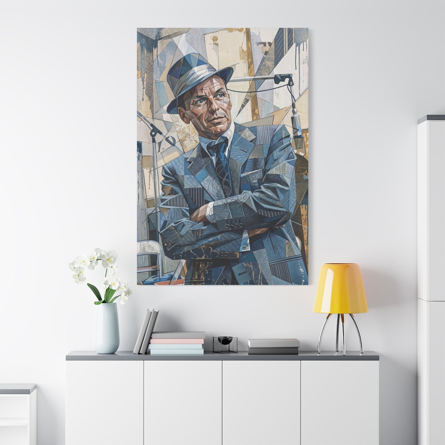 G.O.A.T Basketball Portrait Matte Canvas Wall Art, Stretched 1.25"