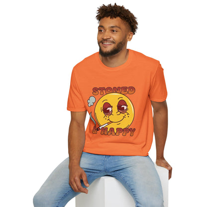 Stoned & Happy Smiley T-Shirt