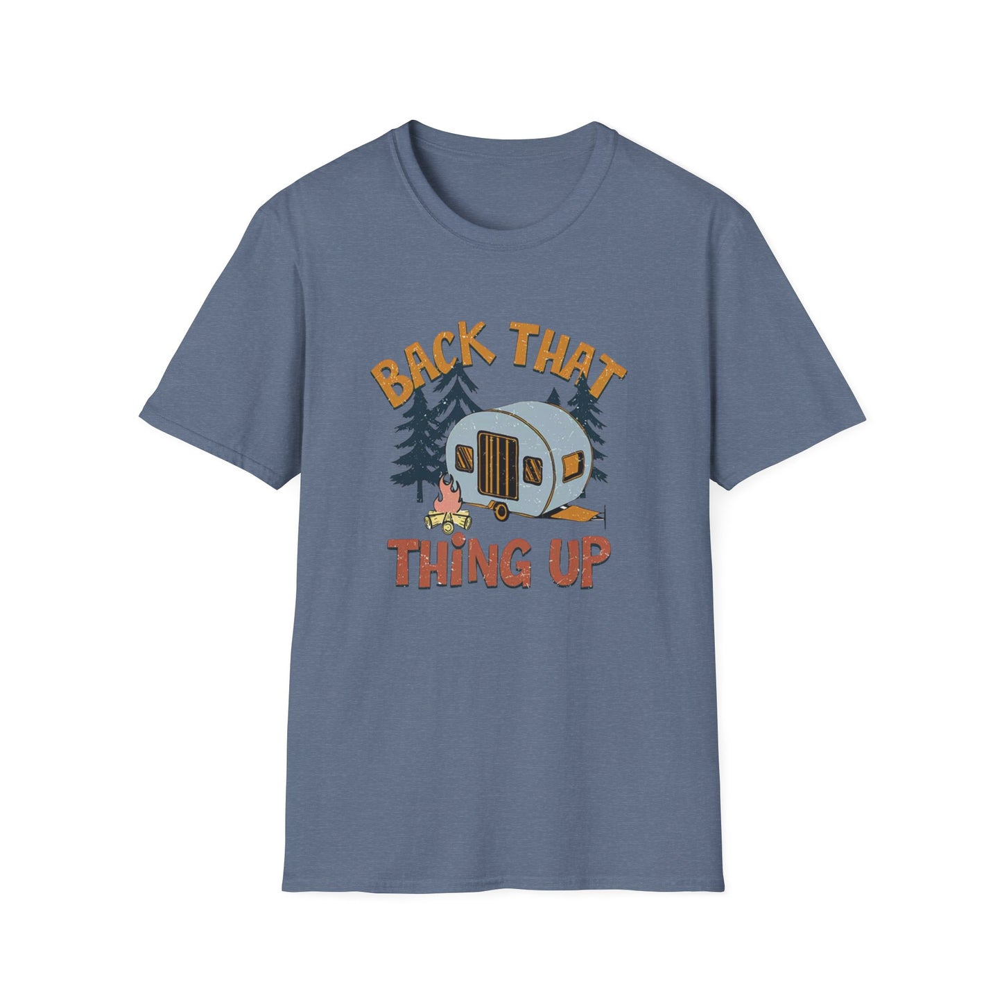 RV Camping T-Shirt — "Back That Thing Up" Retro Camper Graphic Tee