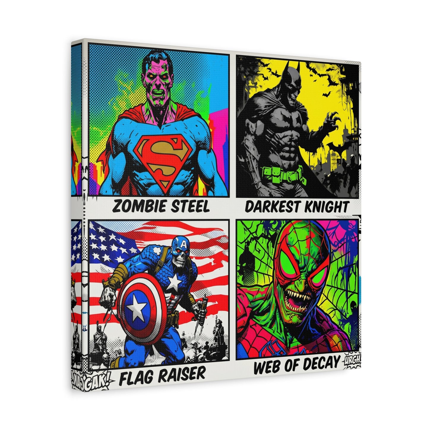 Superhero Pop Canvas Wall Art Print