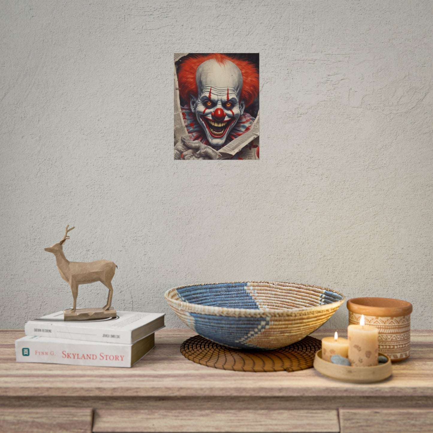 Pennywise Inspired Clown Rolled Posters