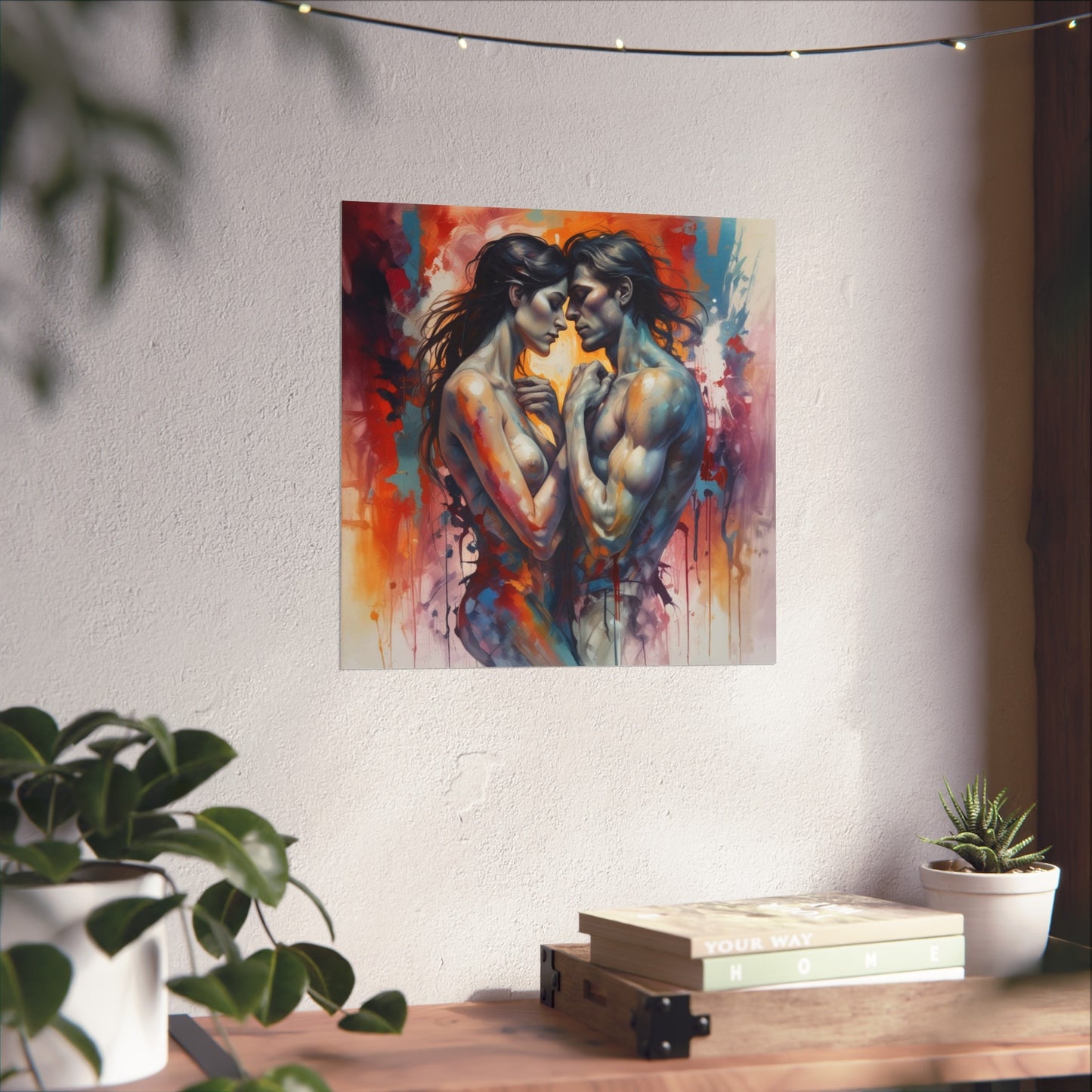 Romantic Embrace Fine Art Poster