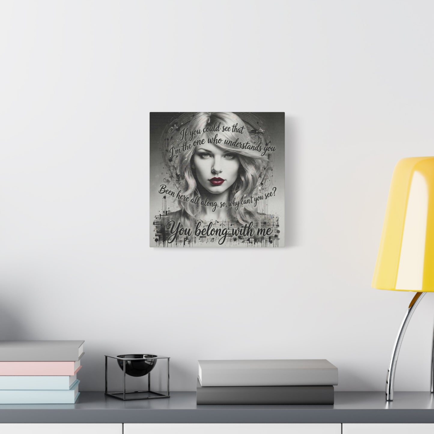 Swift Inspired "You Belong With Me" — Matte Stretched Canvas Wall Art