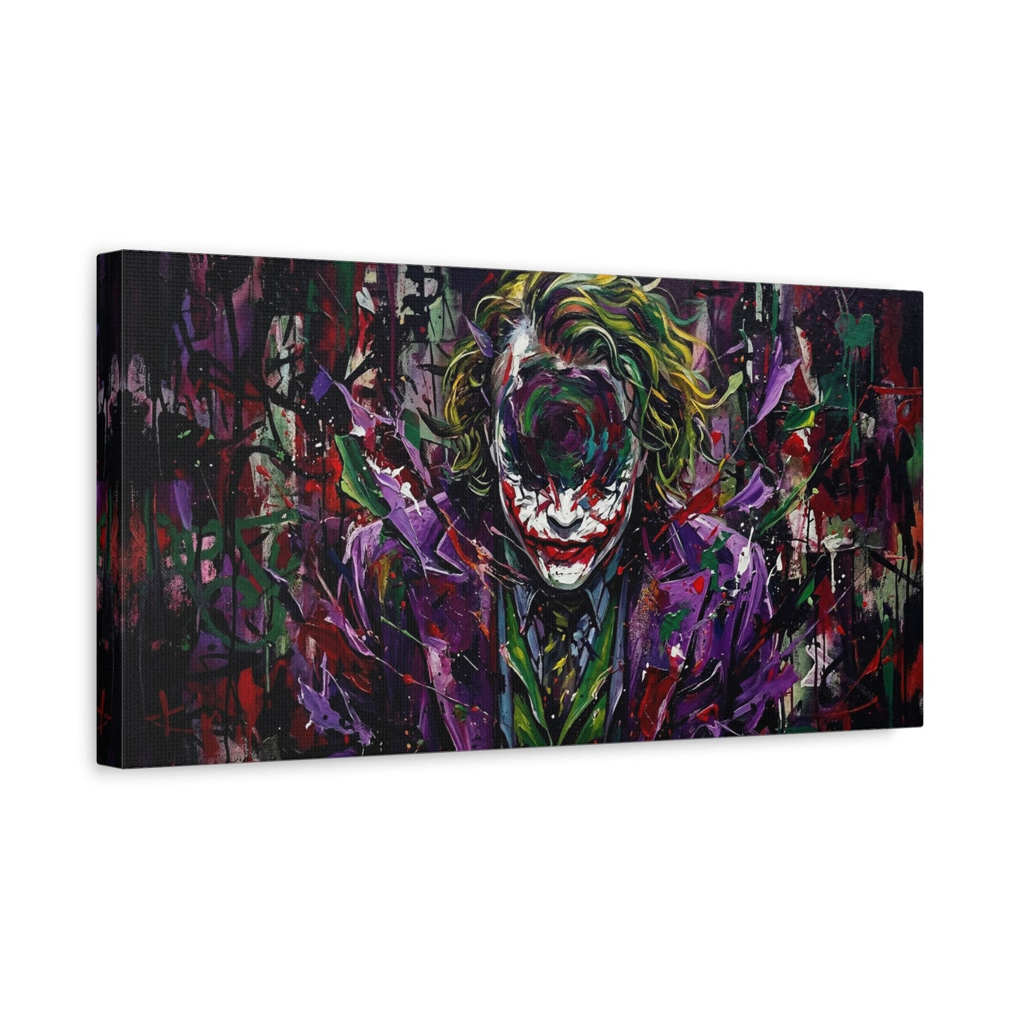 Joker Mental Health Abstract Portrait Canvas