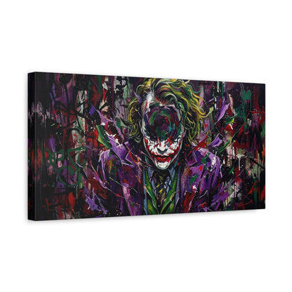 Joker Mental Health Abstract Portrait Canvas