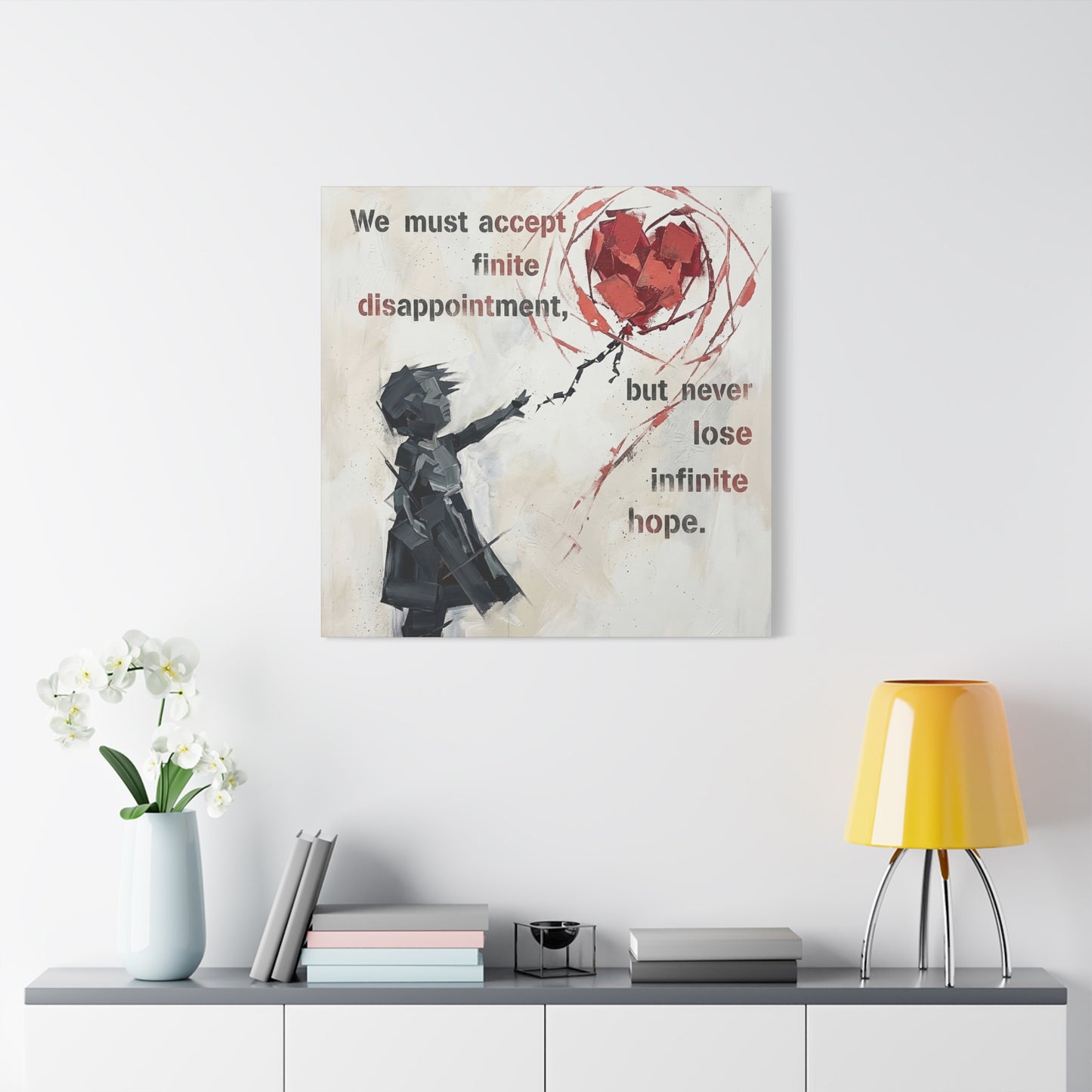 Hope Abstract Canvas Wall Art Print — Matte Stretched Canvas