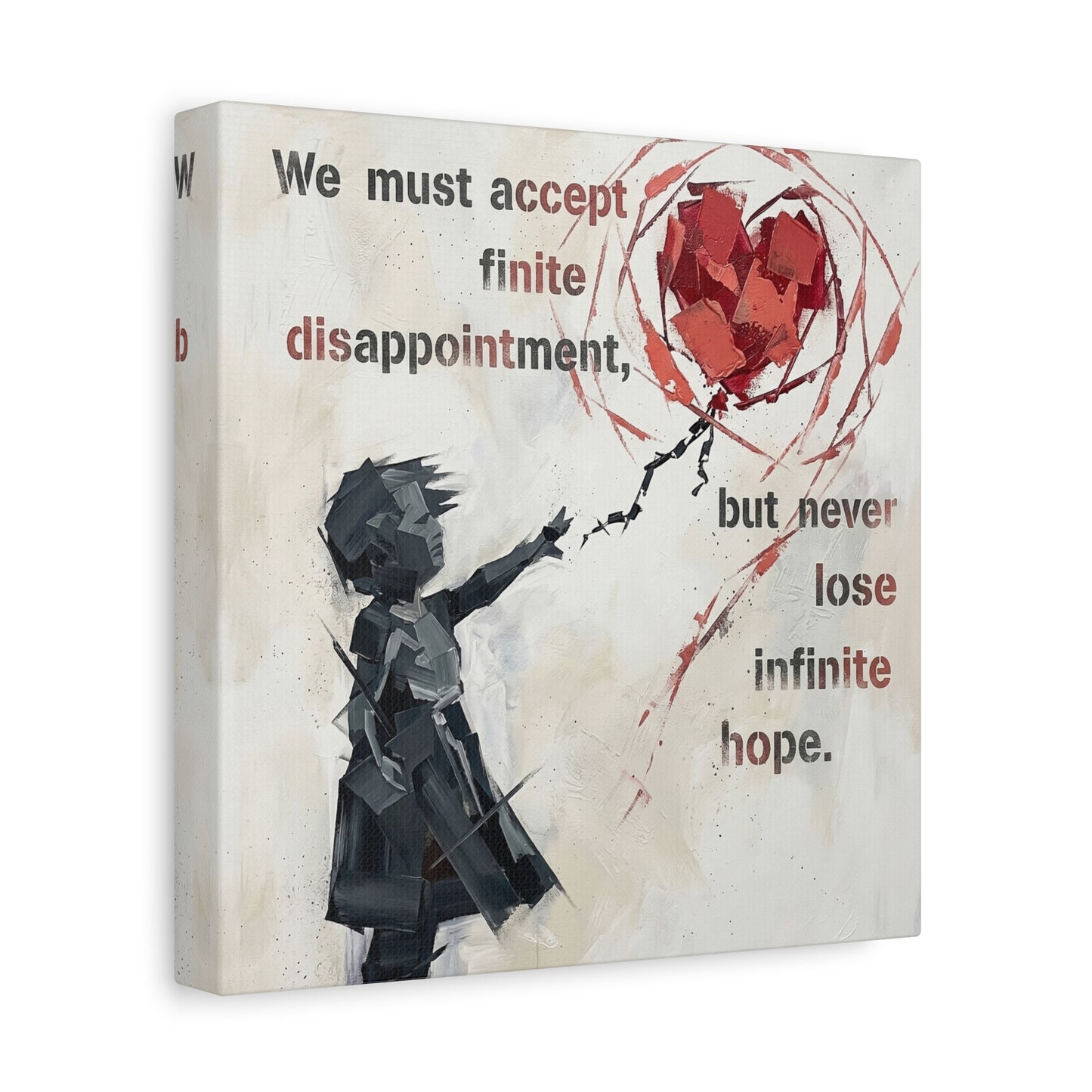 Hope Abstract Canvas Wall Art Print — Matte Stretched Canvas