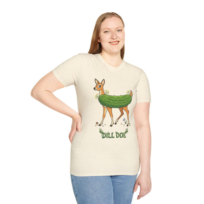Dill Doe T‑Shirt — Cute Pickle Deer Pun Tee for Nature Lovers & Foodie Fans