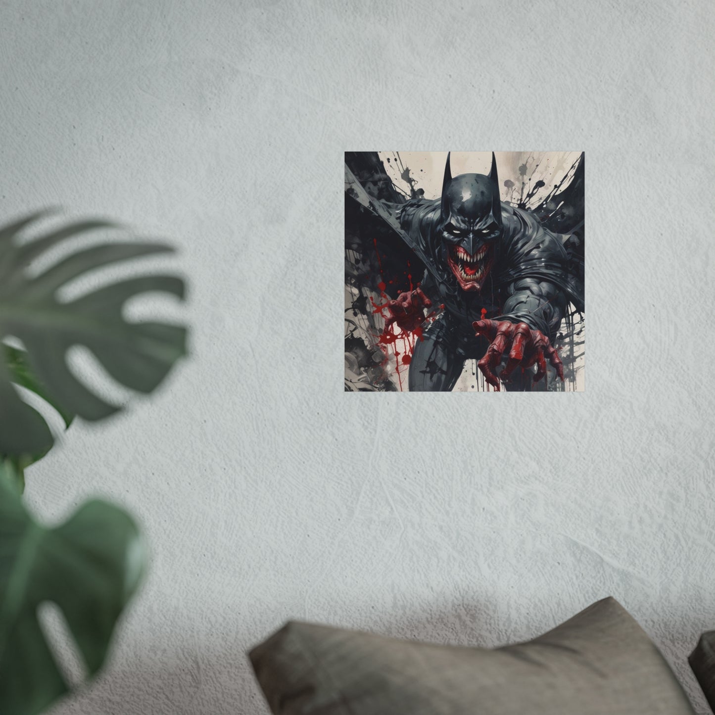 Batman Horror Art Poster Print — Dark Bloody Comic Fine Art Print
