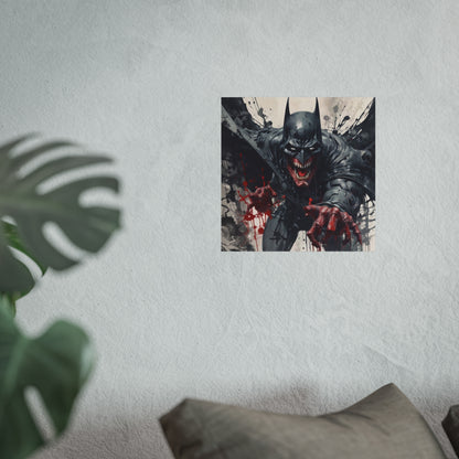 Batman Horror Art Poster Print — Dark Bloody Comic Fine Art Print
