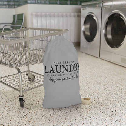 Laundry Bag – "Self-Service Laundry" Drawstring Tote for Dorms & Travel