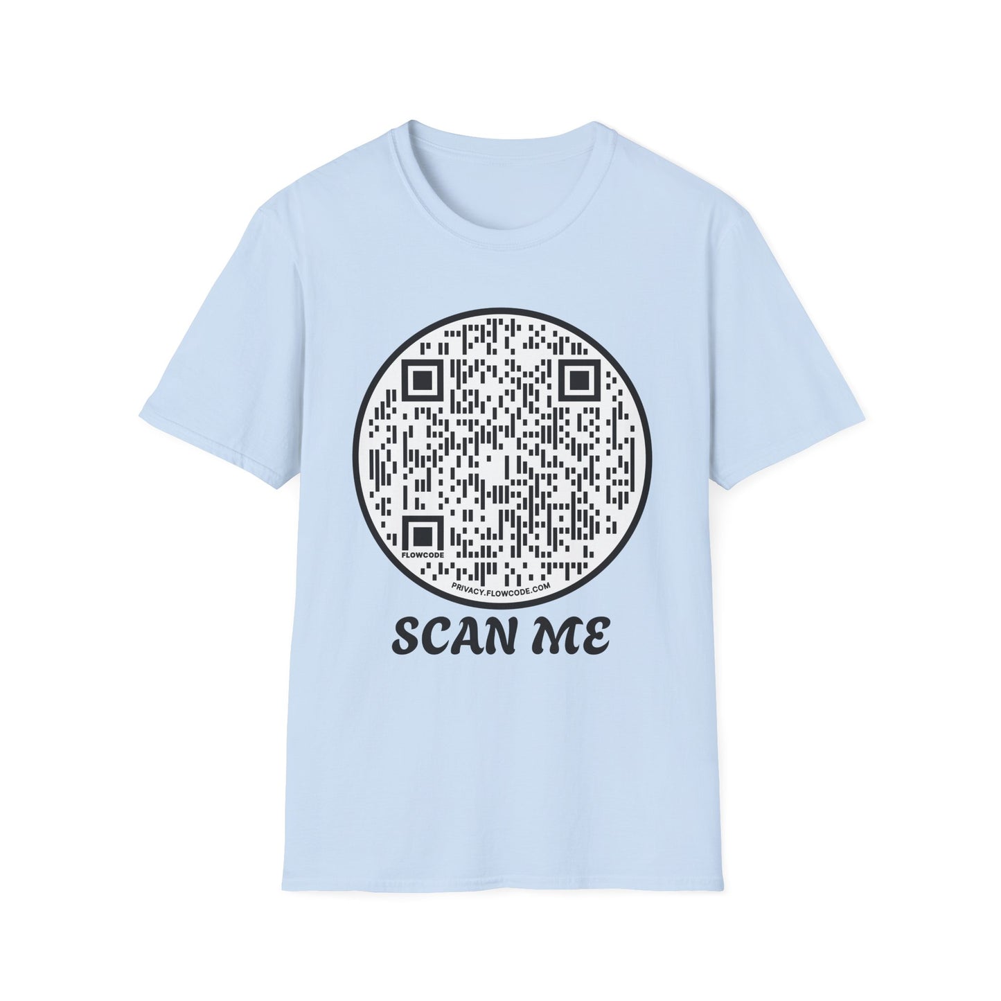 QR Code "Scan Me" T-Shirt — Interactive Novelty Shirt for Events & Gifts