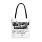 Tote Bag — "Emotional Baggage" Funny Quote Tote with Daisy Vibe
