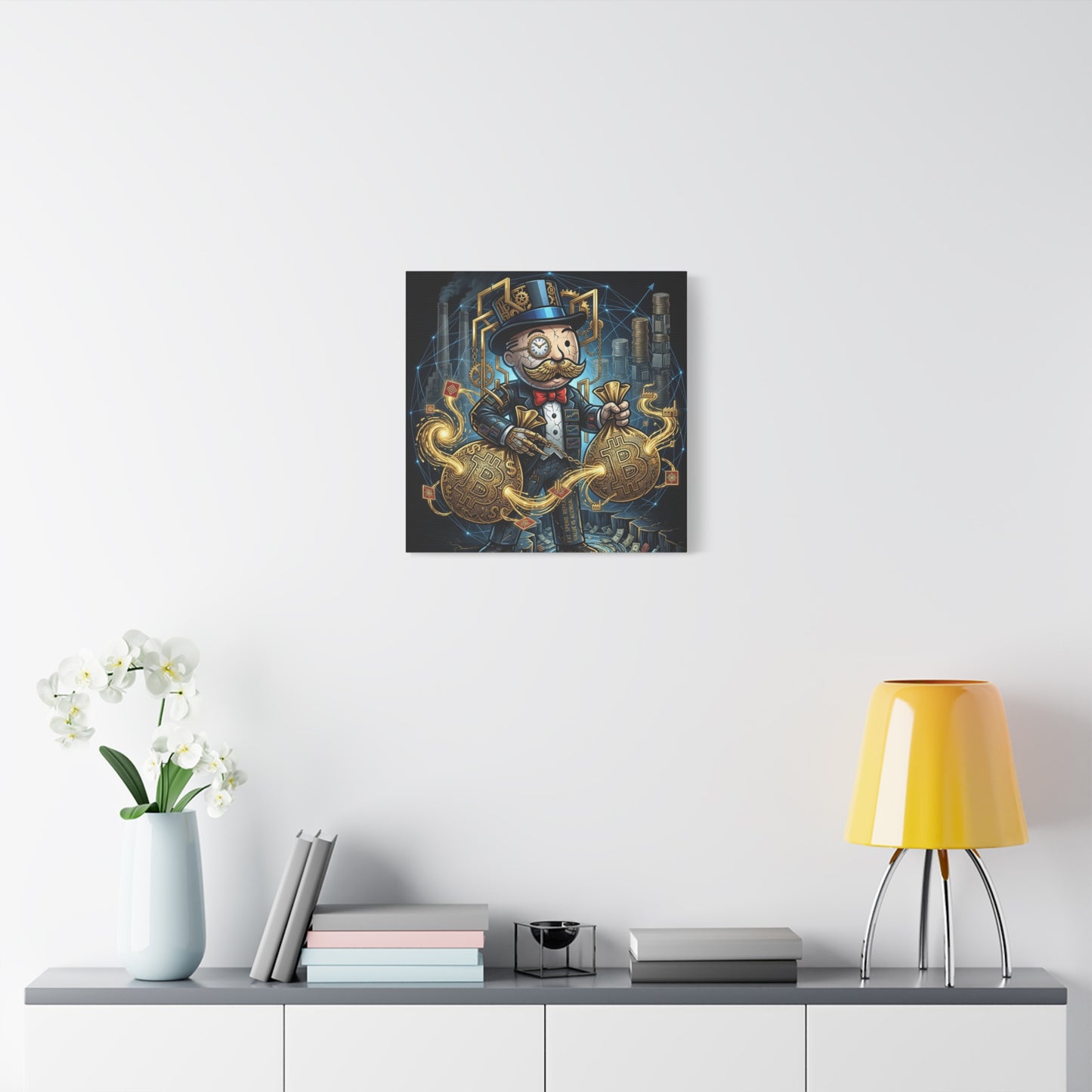 Rich Uncle Pennybags Canvas Wall Art Print