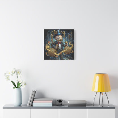 Rich Uncle Pennybags Canvas Wall Art Print