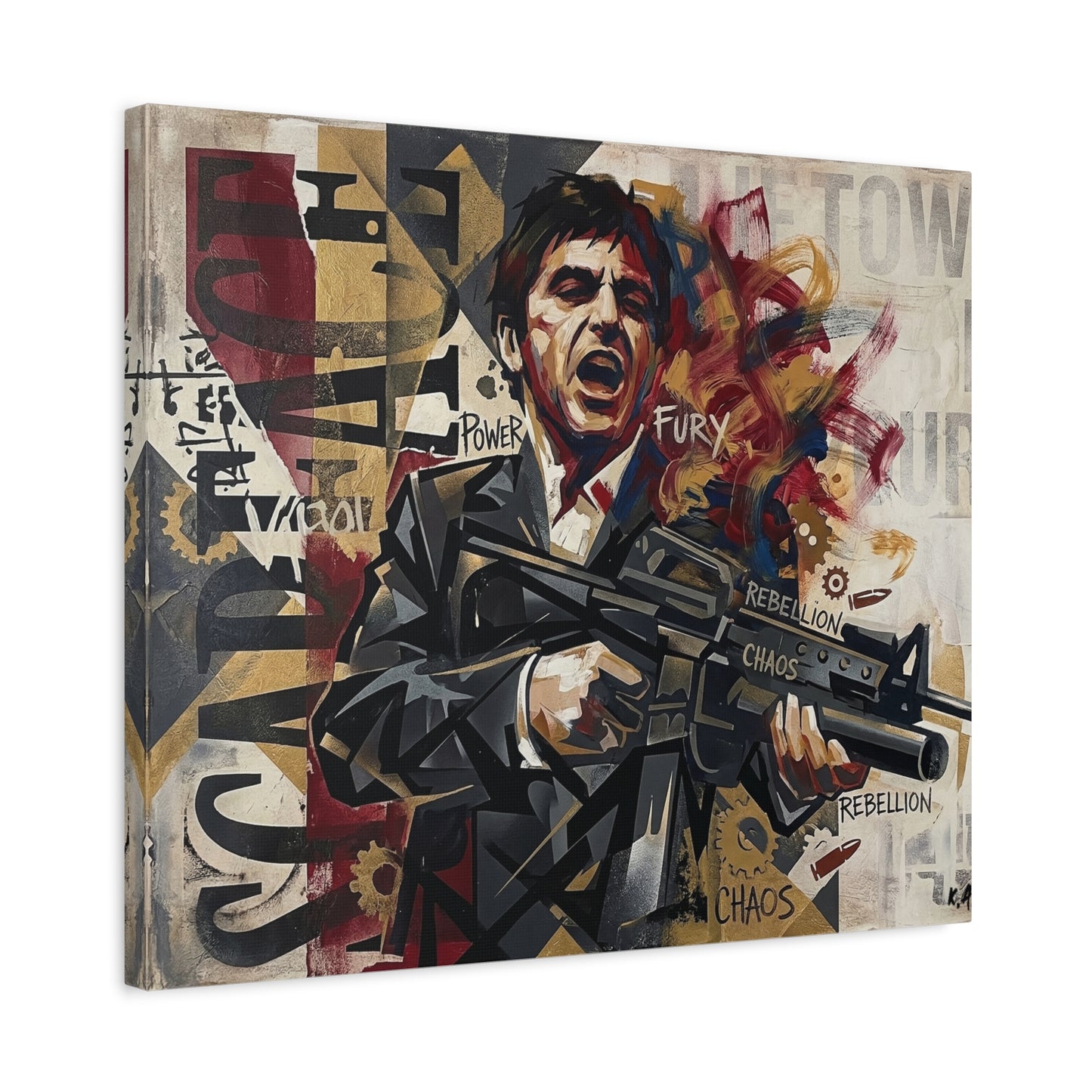 Tony's War Canvas Wall Art Print
