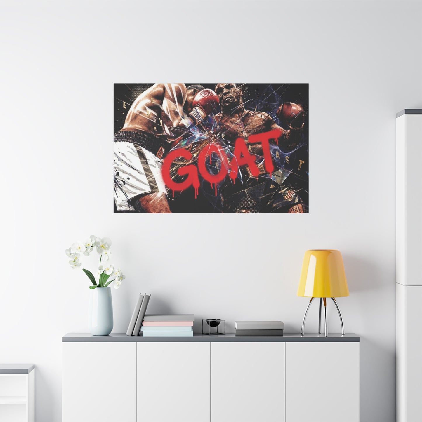G.O.A.T. Boxer Canvas Wall Art Print