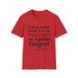 T-Shirt — "I don’t think there will be enough coffee or middle fingers for today" Funny Graphic Tee