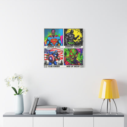 Superhero Pop Canvas Wall Art Print