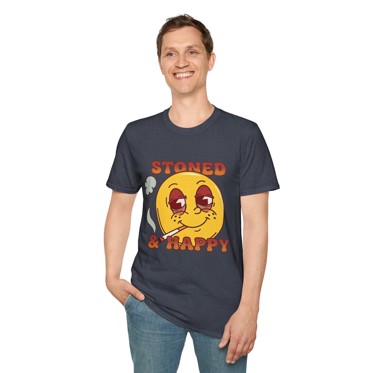 Stoned & Happy Smiley T-Shirt