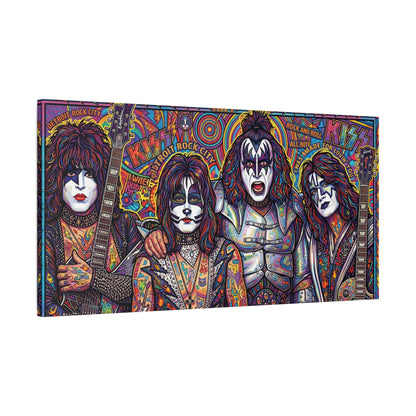 Hottest Band in the Land Abstract Canvas Wall Art — Matte Stretched 1.25"