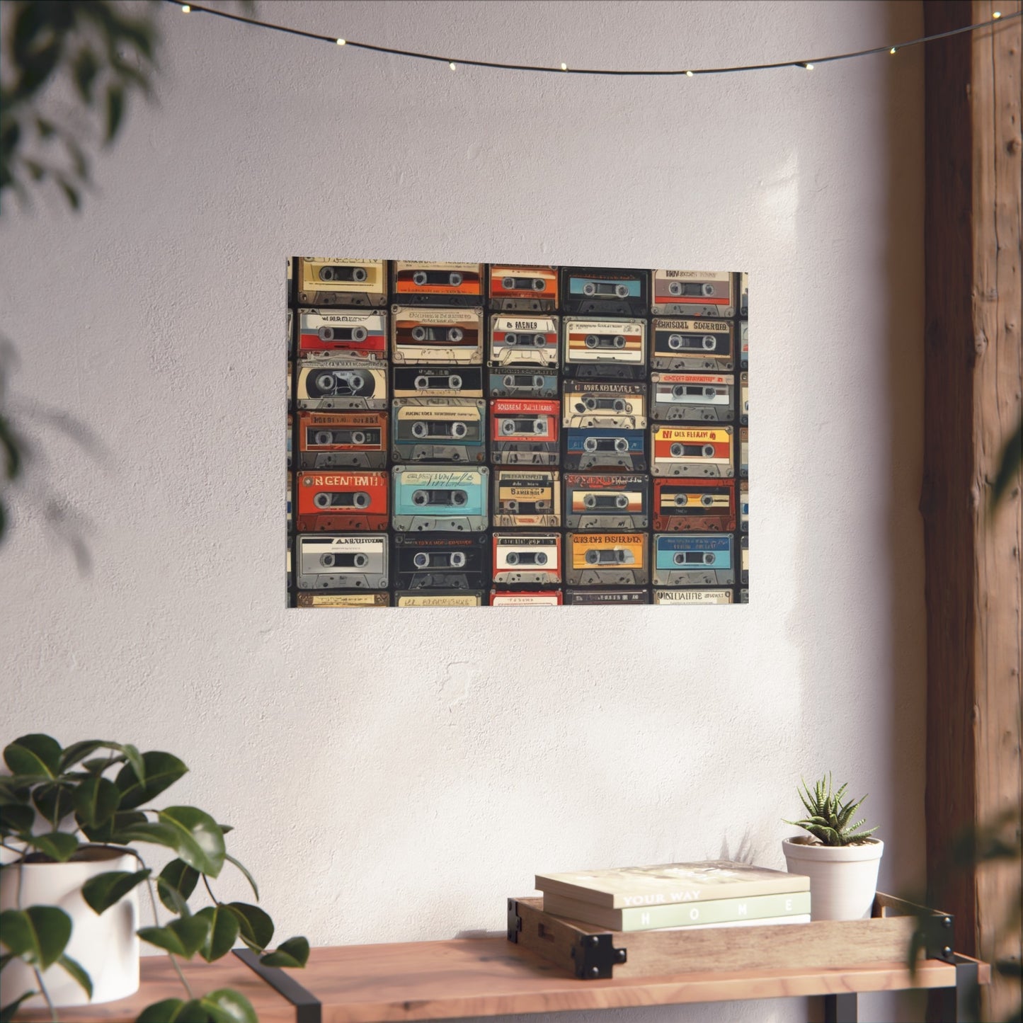 Cassette Tape Collage Fine Art Poster