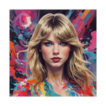Taylor-Inspired Pop Art Portrait Poster Fine Art Wall Print