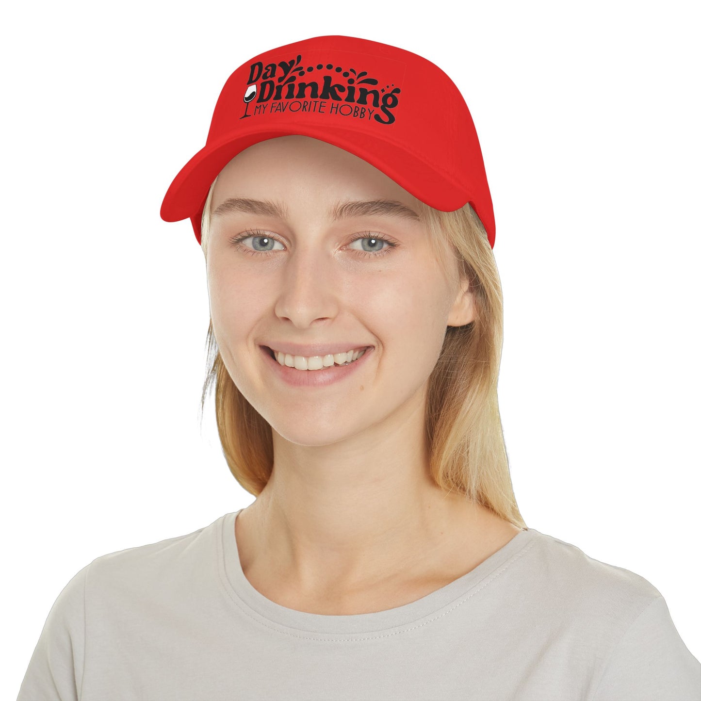 Baseball Cap — "Day Drinking My Favorite Hobby" Wine Lover Hat