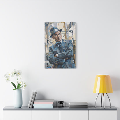 G.O.A.T Basketball Portrait Matte Canvas Wall Art, Stretched 1.25"