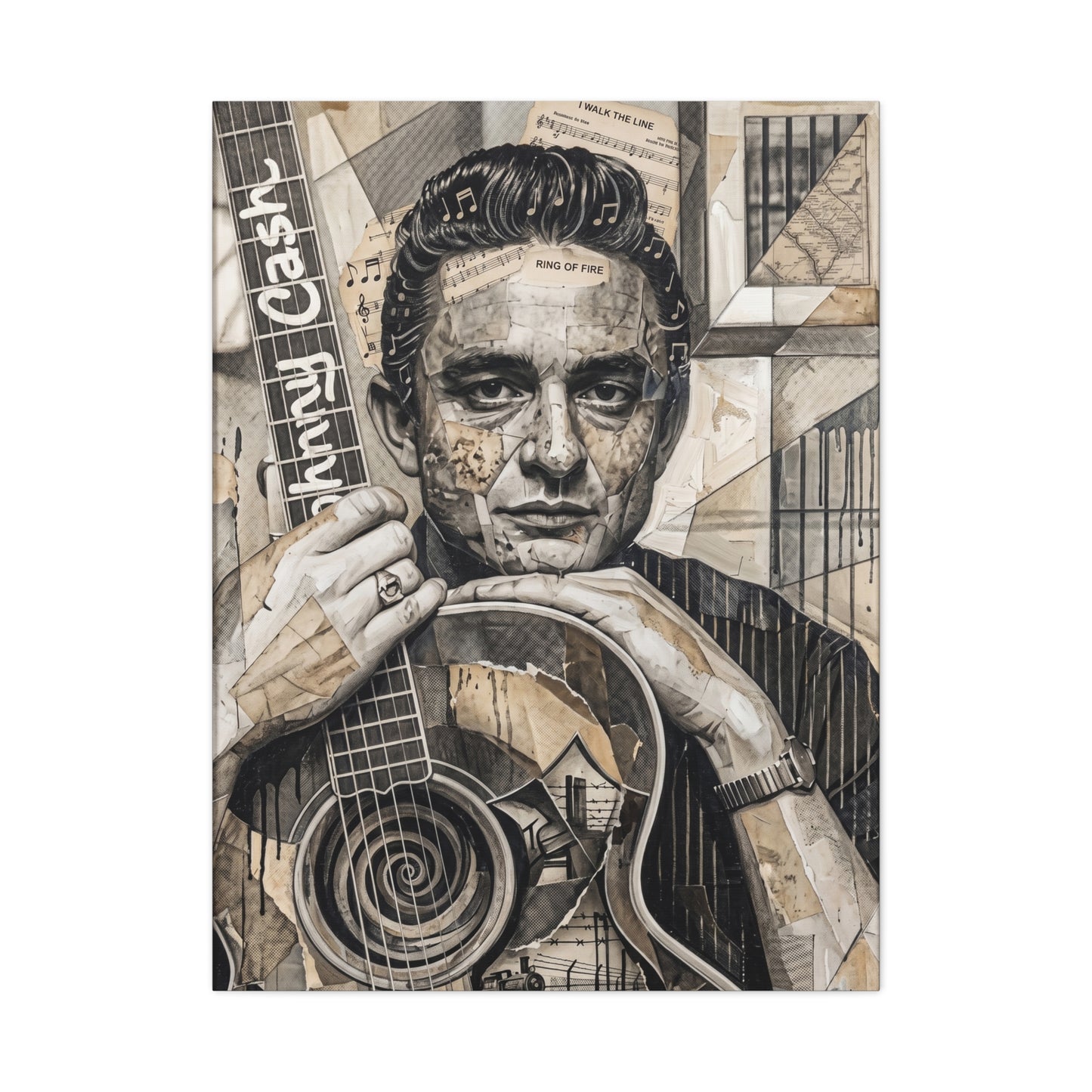 Jerry Portrait Matte Canvas Wall Art, Stretched 1.25"
