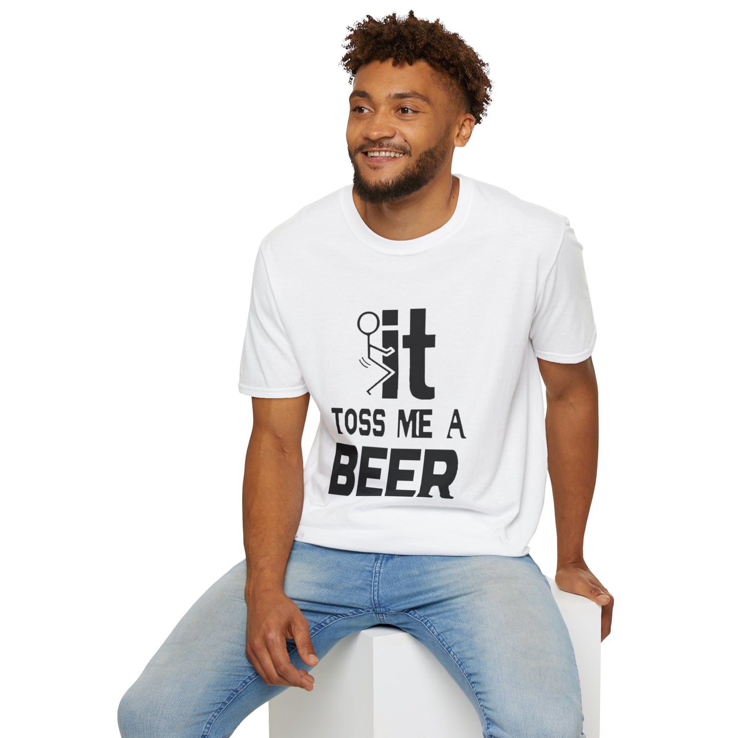 Funny 'Toss Me a Beer' T-Shirt – Beer Toss Party Tee
