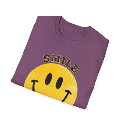 Wine Smile T-Shirt — "Smile I Found Wine" Retro Smiley Tee