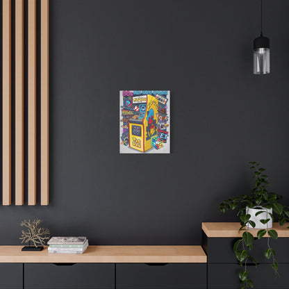 1980's Pop Culture Canvas Wall Art Print