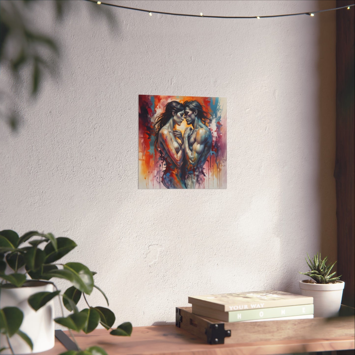 Romantic Embrace Fine Art Poster