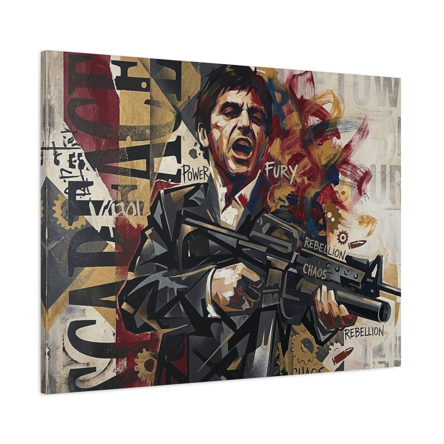 Tony's War Canvas Wall Art Print