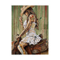 Cowgirl Art Satin Poster — Vintage Western Pinup Print