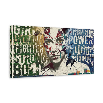Wonder Woman Pop Art Canvas Print — Strength, Power, Freedom Wall Art