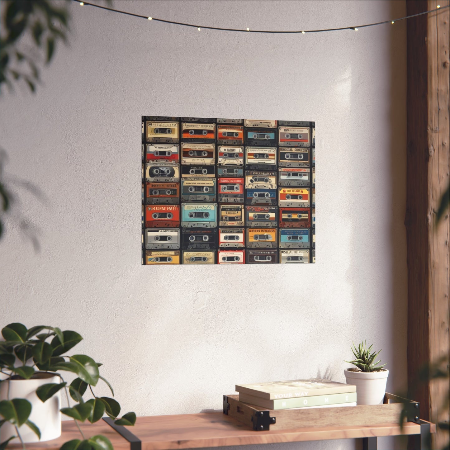 Cassette Tape Collage Fine Art Poster