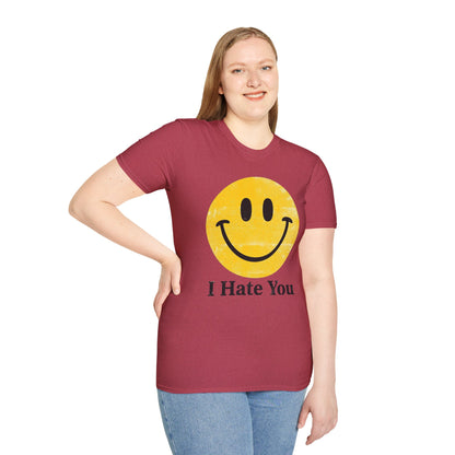 I Hate You Smiley T-Shirt