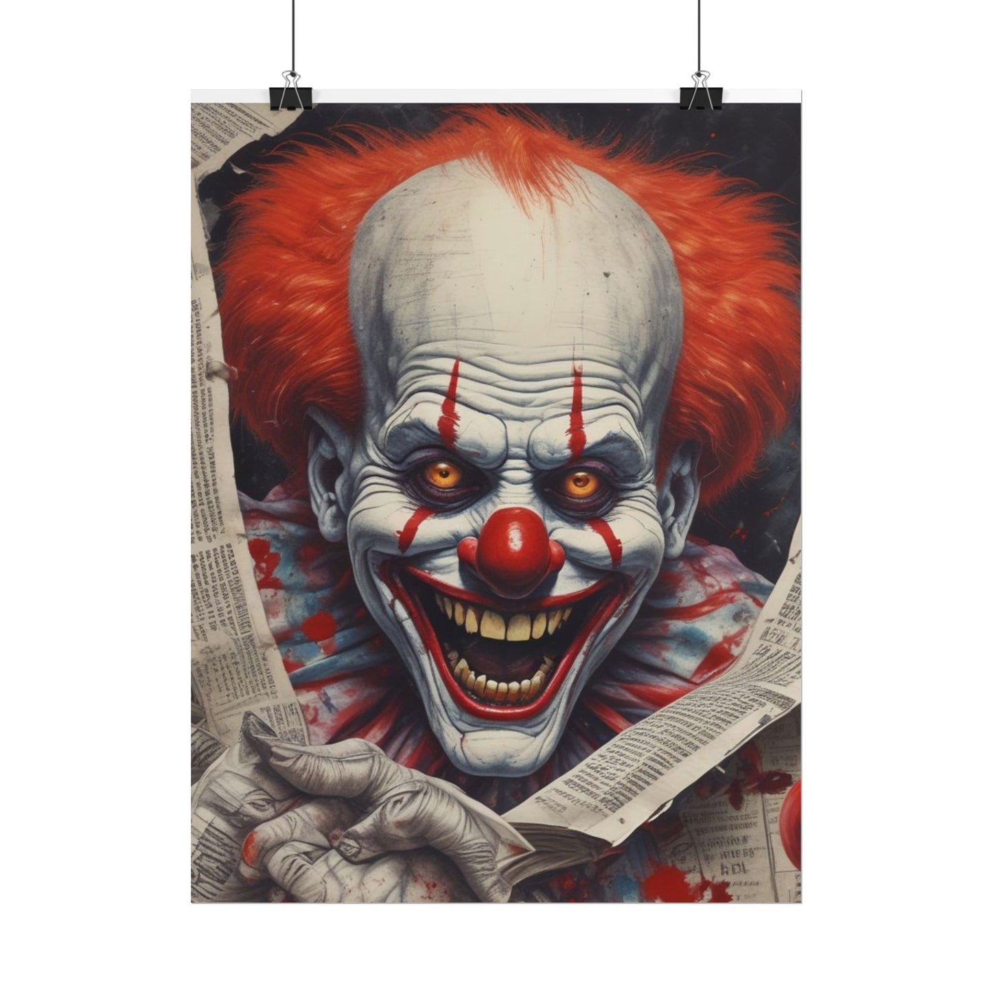 Pennywise Inspired Clown Rolled Posters