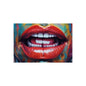 Colorful Pop Art Lip Poster Fine Art Print